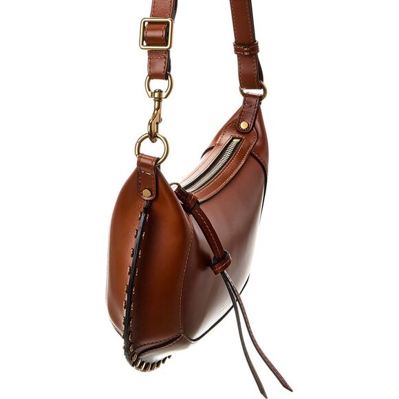 Isabel Marant Oskan Moon Leather Hobo Bag, Brown - Picture 3 of 4
